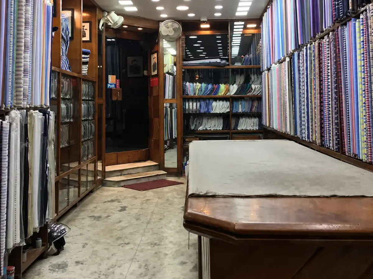 Bespoke menswear made at Mukhtar Tailor, Park Street, Kolkata
